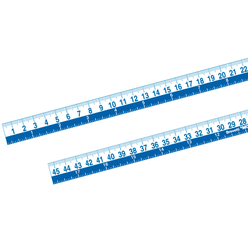 1073EV - COPPIA RIGHETTE ADESIVE MILLIMETRATE
