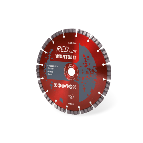 LBH230P - DISCO DIAMANTATO A SETTORI - RED LINE